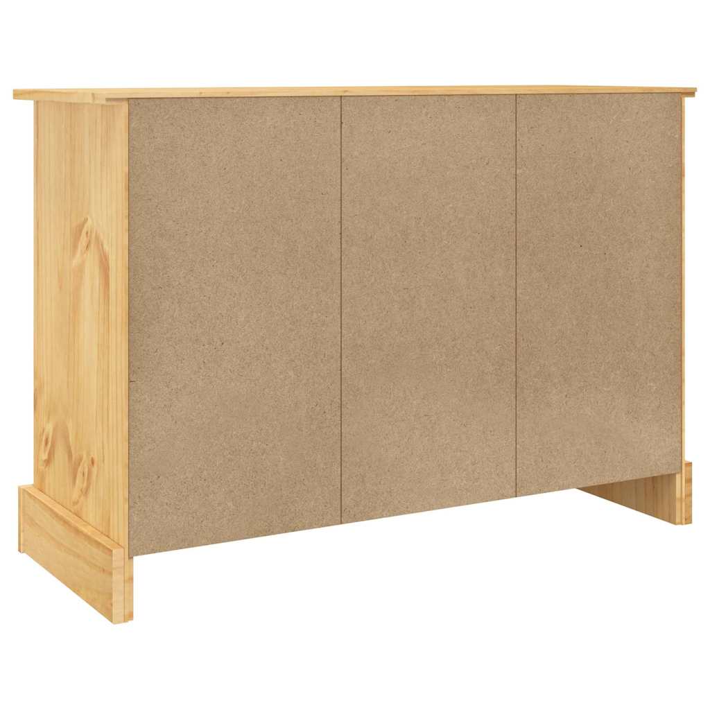 vidaXL Sideboard "Corona" Braun 112x44x78 cm Massivholz Mexikanische Kiefer