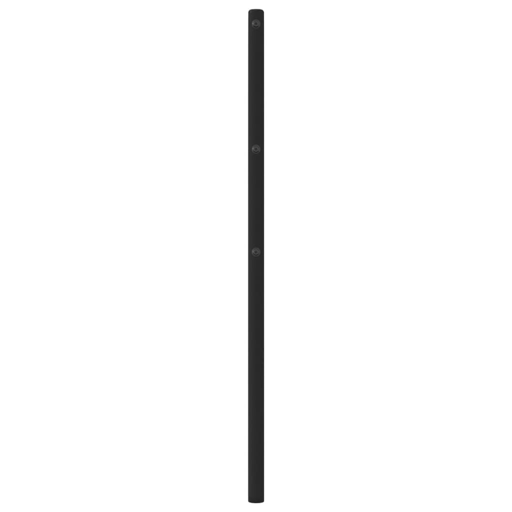 vidaXL Kopfteil Metall Schwarz 75 cm