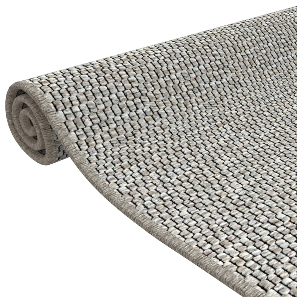 vidaXL Teppichläufer Sisal-Optik Platina 50x100 cm