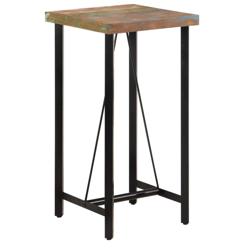 Bartisch Altholz Massiv 60x60x107 cm