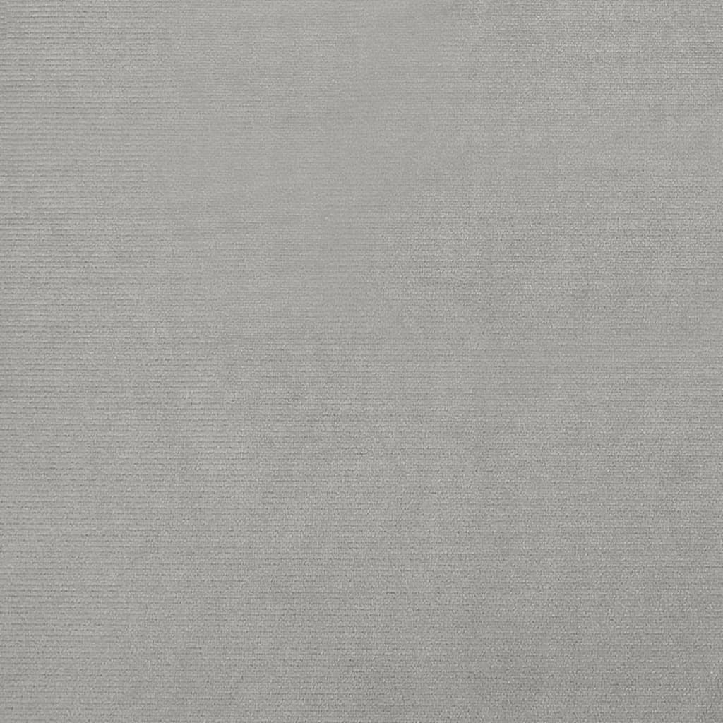 vidaXL Clubsessel Hellgrau Samt