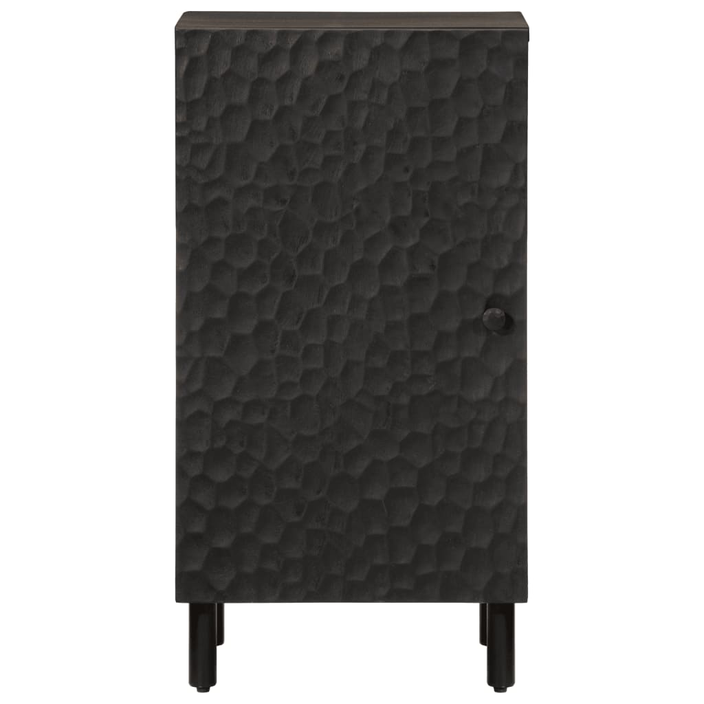 vidaXL Beistellschrank Schwarz 40x33x75 cm Massivholz Mango