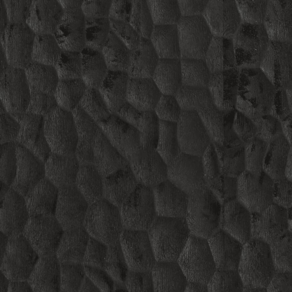 vidaXL Beistellschrank Schwarz 60x33x75 cm Massivholz Mango