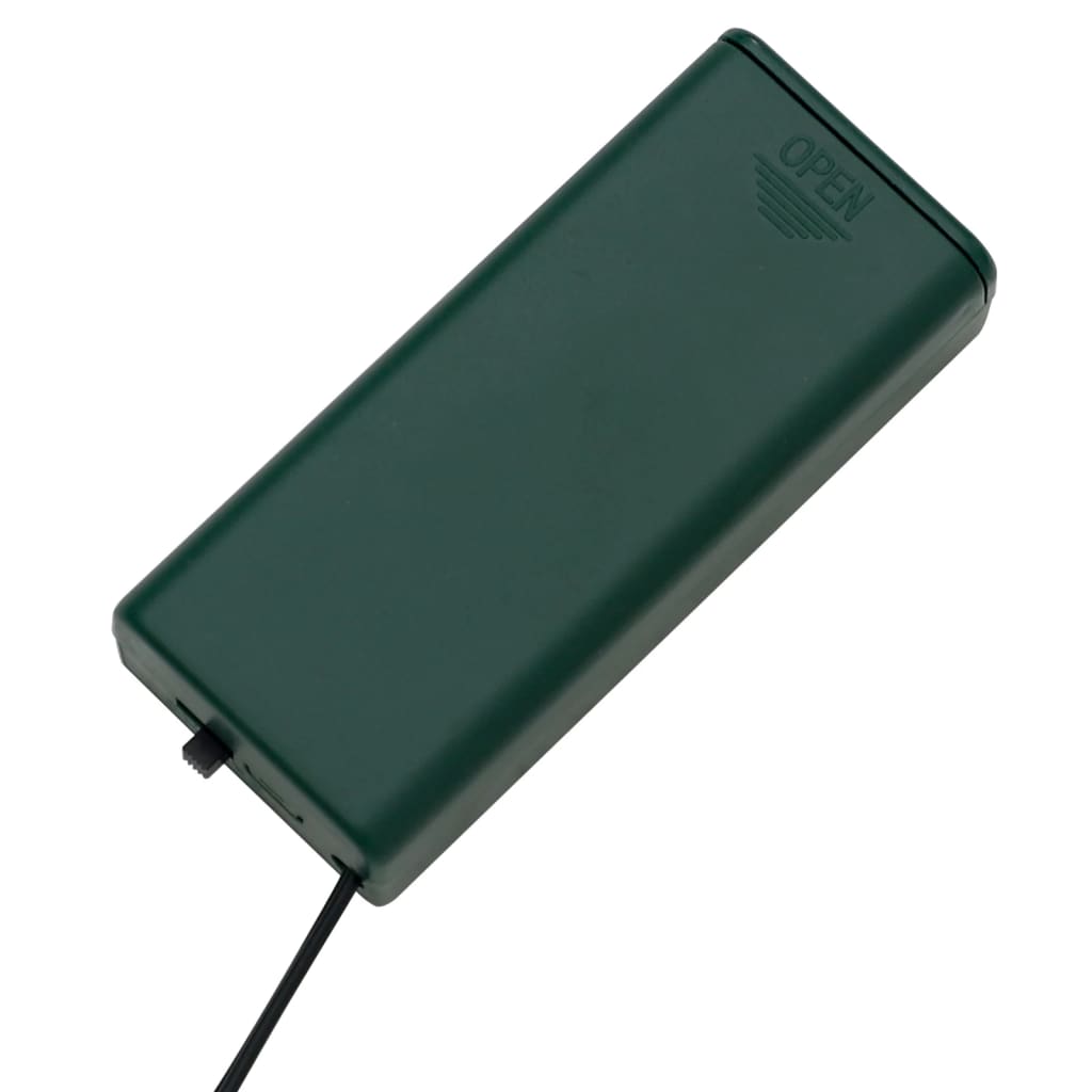 vidaXL Weihnachtskranz mit 15 LEDs Grün 30 cm