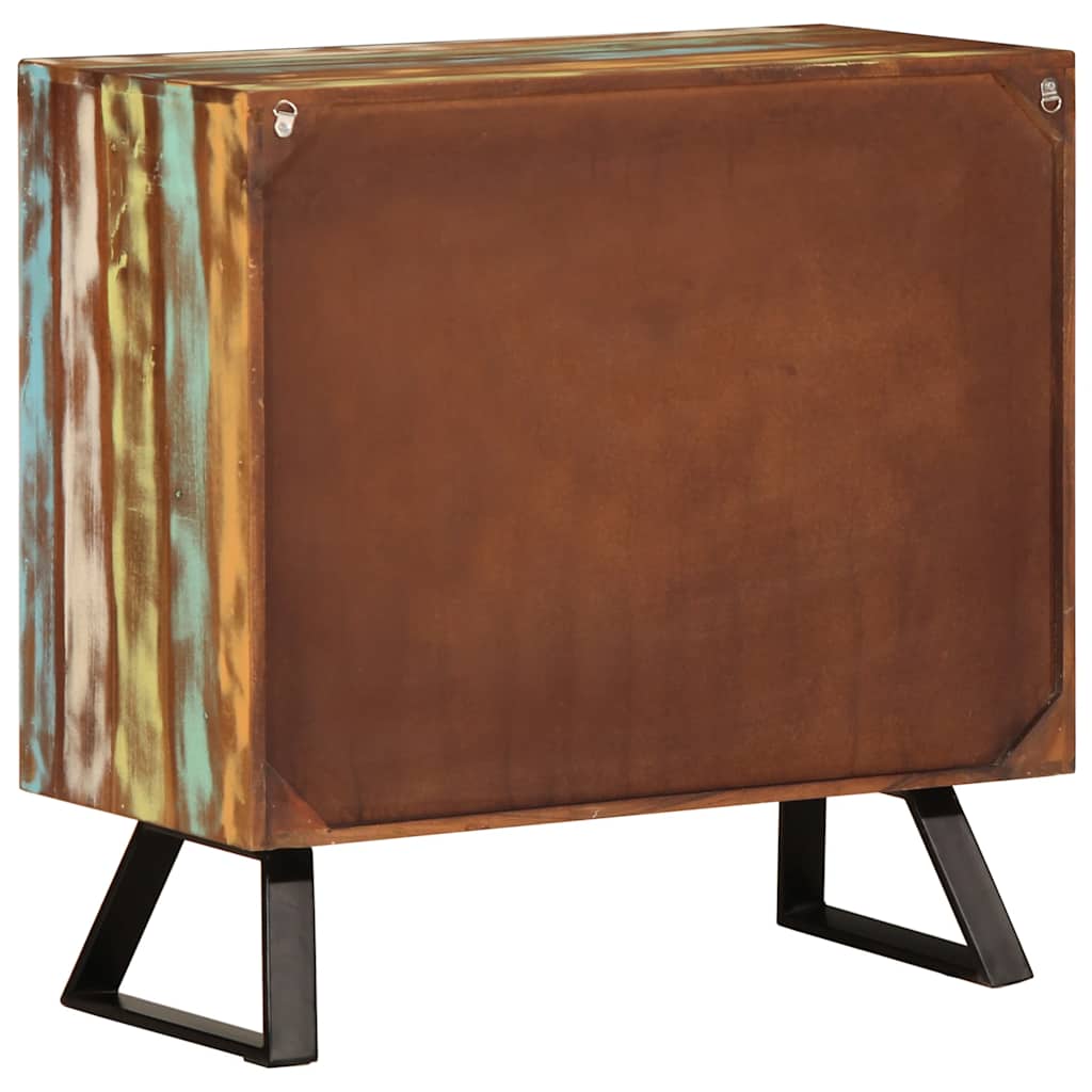 vidaXL Schubladenschrank Mehrfarbig 70x35x70 cm Altholz Massiv