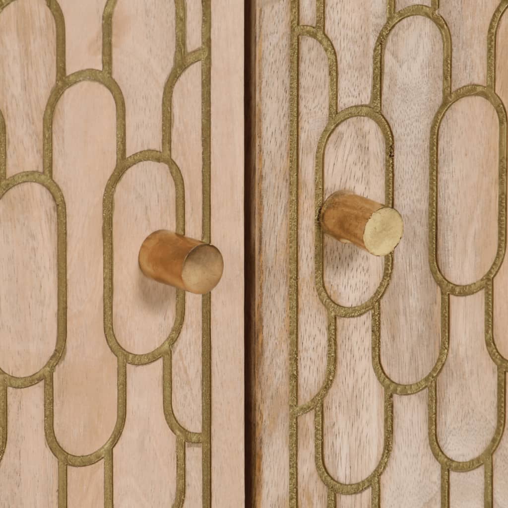 vidaXL Beistellschrank 60x33x75 cm Massivholz Mango