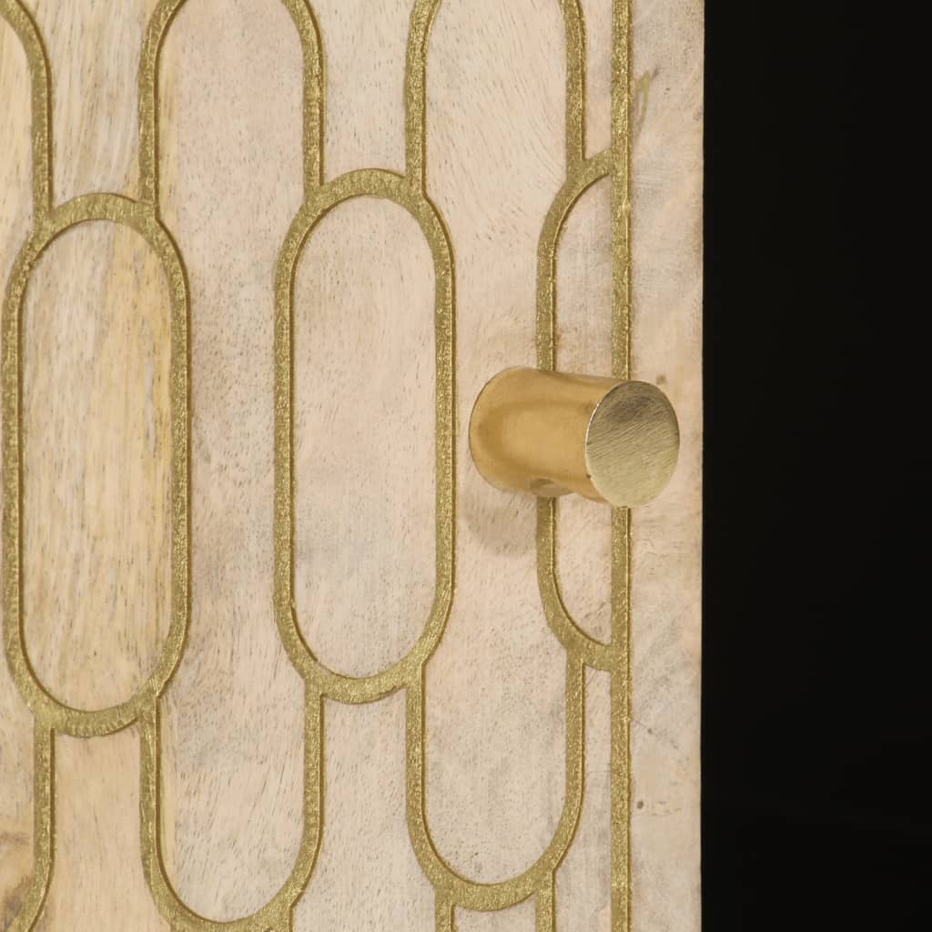 vidaXL Couchtisch 100x54x40 cm Massivholz Mango