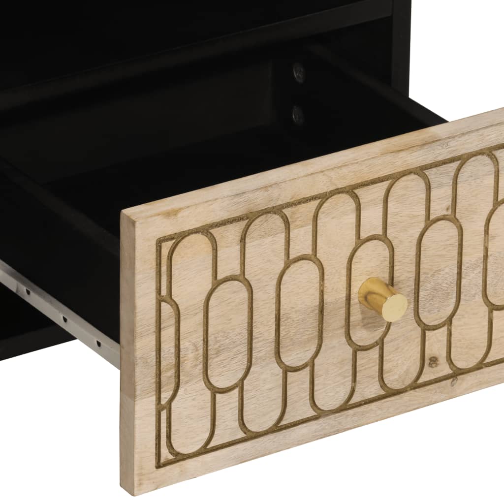 vidaXL TV-Schrank 100x33x46 cm Massivholz Mango