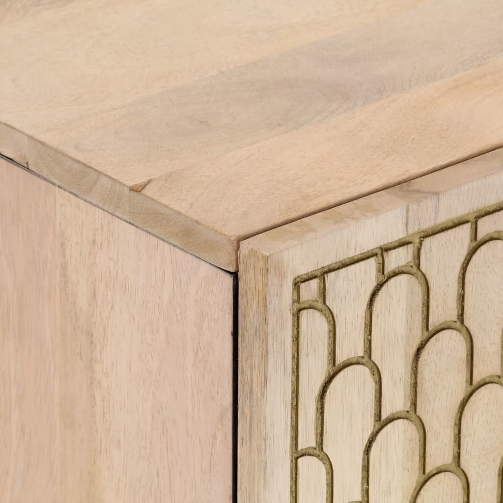 vidaXL Waschbeckenunterschrank 62x33x58 cm Massivholz Mango