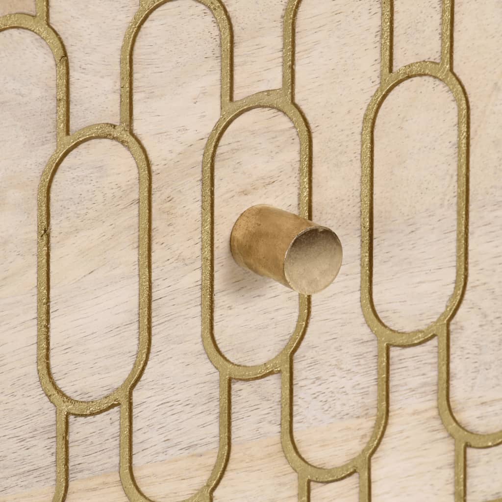 vidaXL Beistellschrank 40x33x75 cm Massivholz Mango