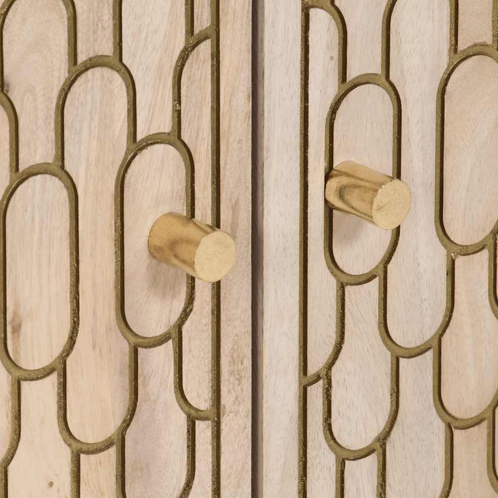 vidaXL Beistellschrank 60x33x75 cm Massivholz Mango