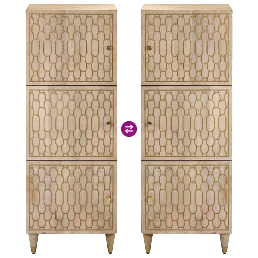 vidaXL Highboard 40x33x110 cm Massivholz Mango