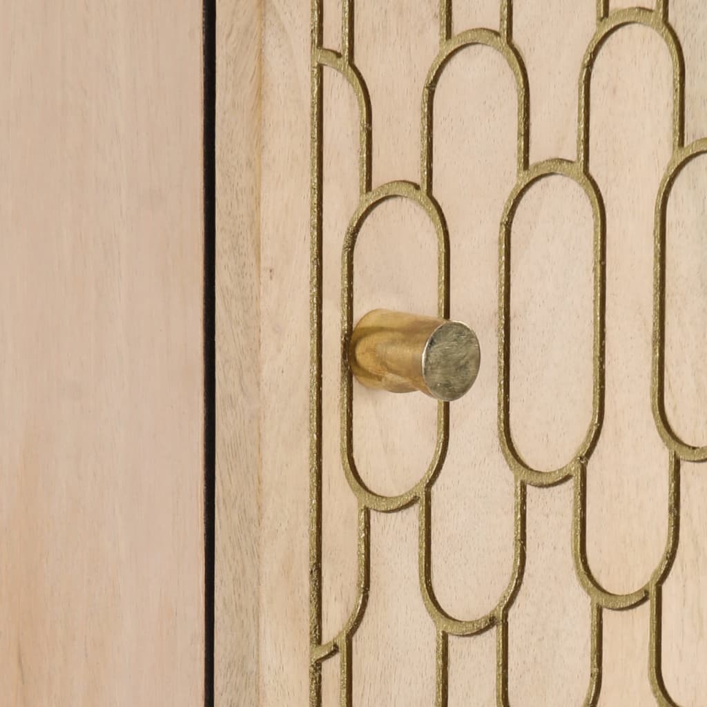 vidaXL Highboard 40x33x110 cm Massivholz Mango