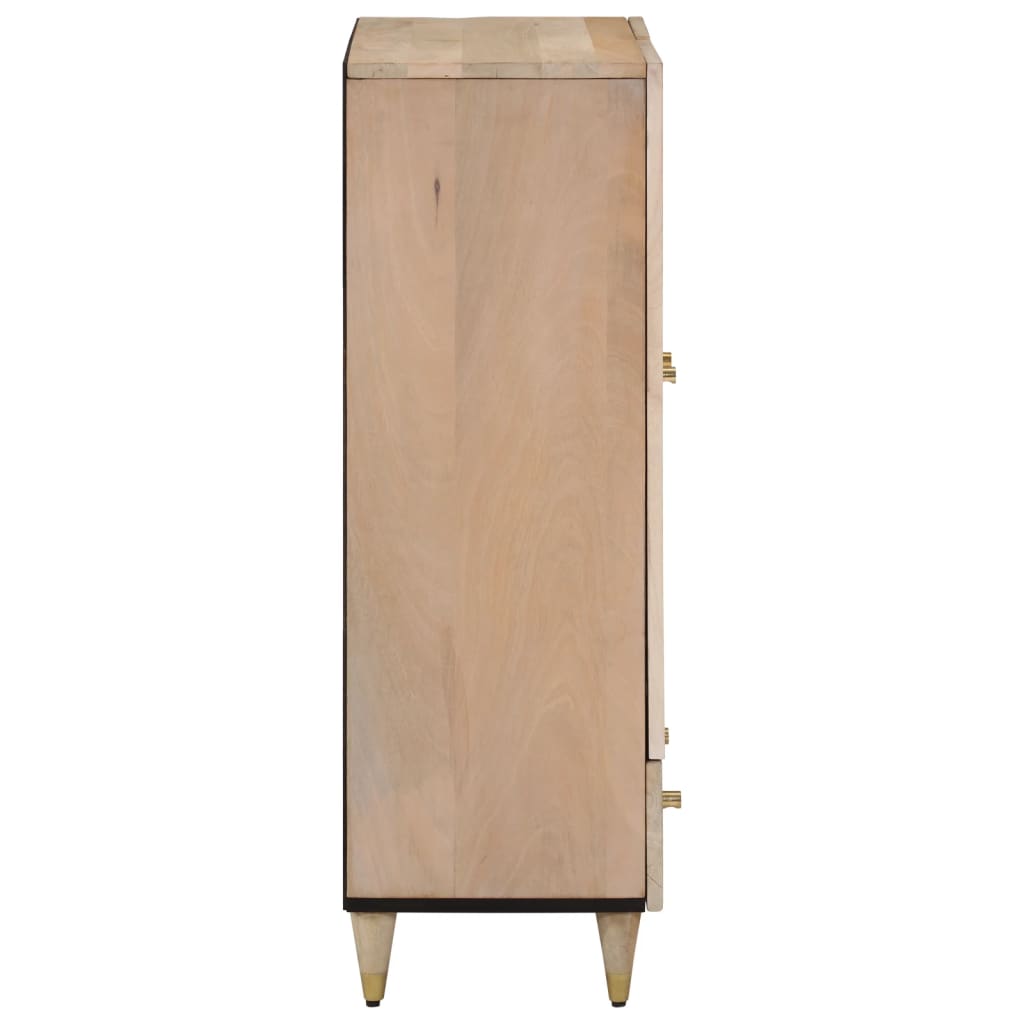vidaXL Highboard 60x33x100 cm Massivholz Mango