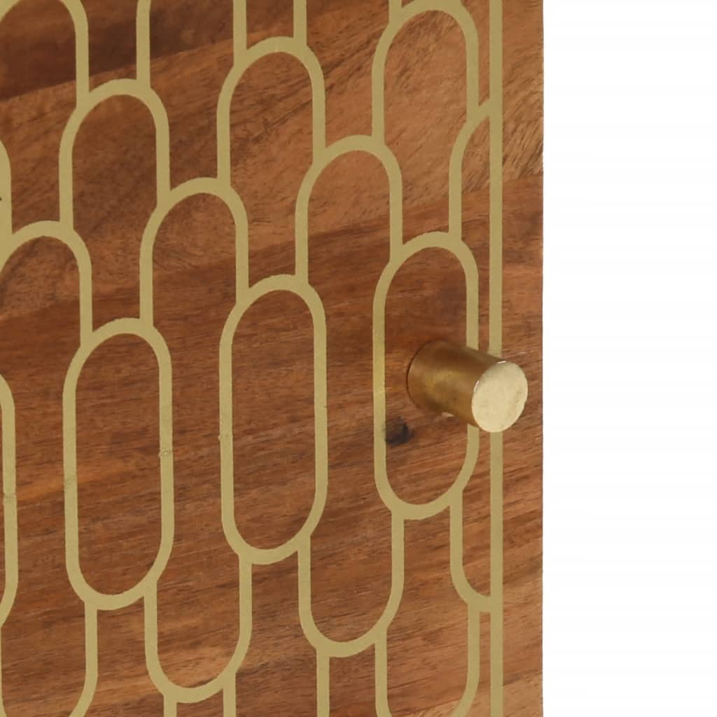 vidaXL Nachttisch 50x33x60 cm Massivholz Mango