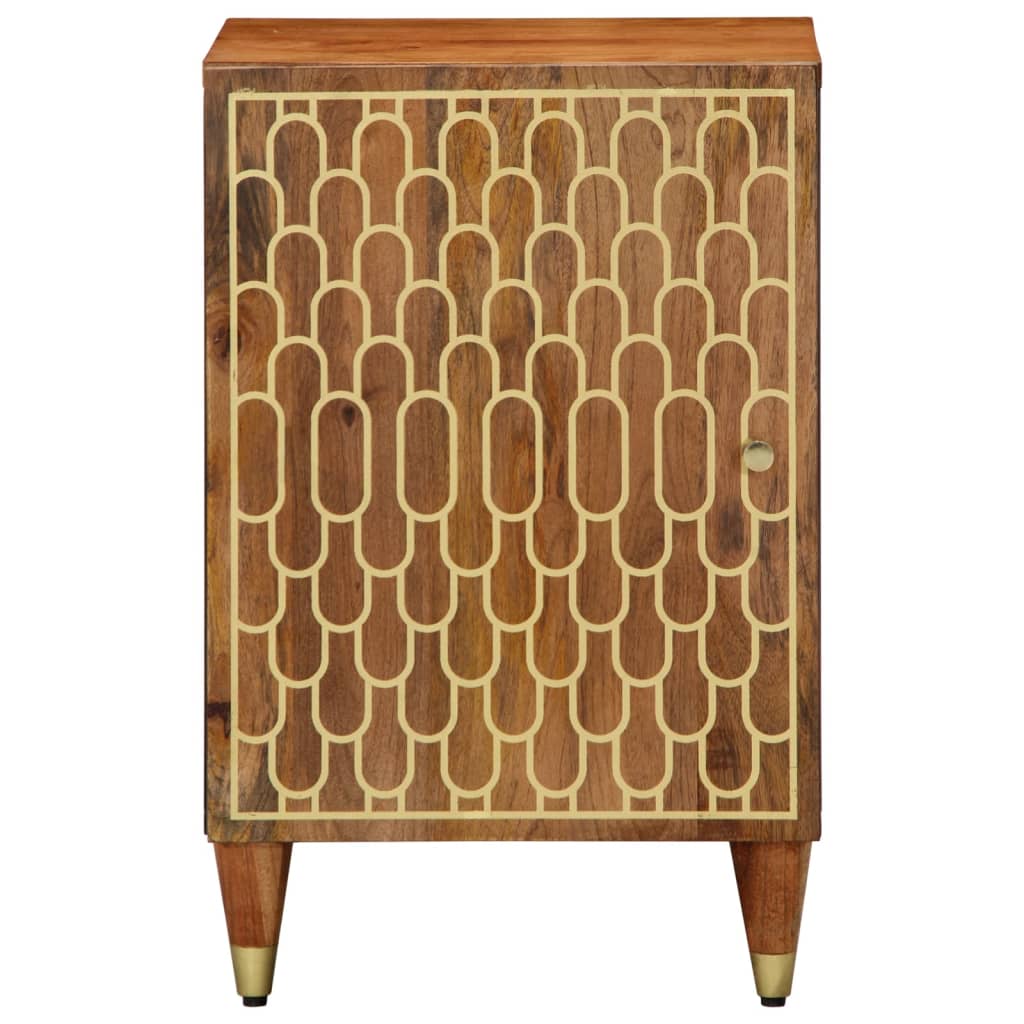 vidaXL Badschrank 38x33x58 cm Massivholz Mango