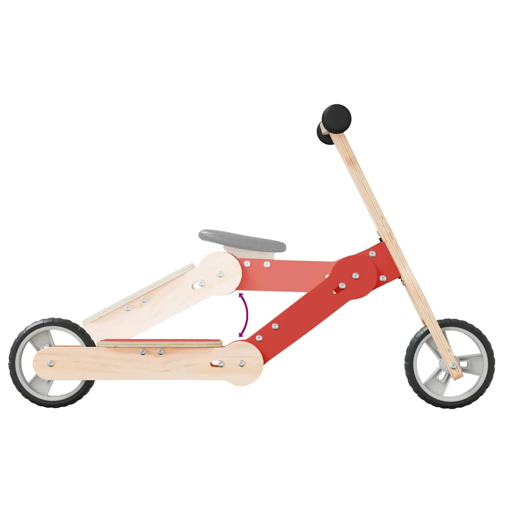 vidaXL Kinderroller 2-in-1 Rot
