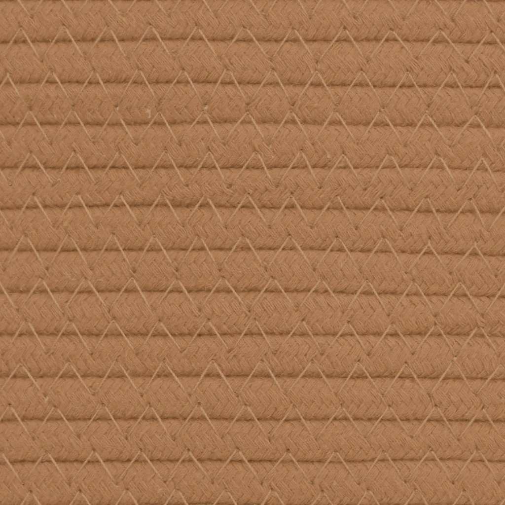 vidaXL Aufbewahrungskorb Braun Ø40x35 cm Baumwolle