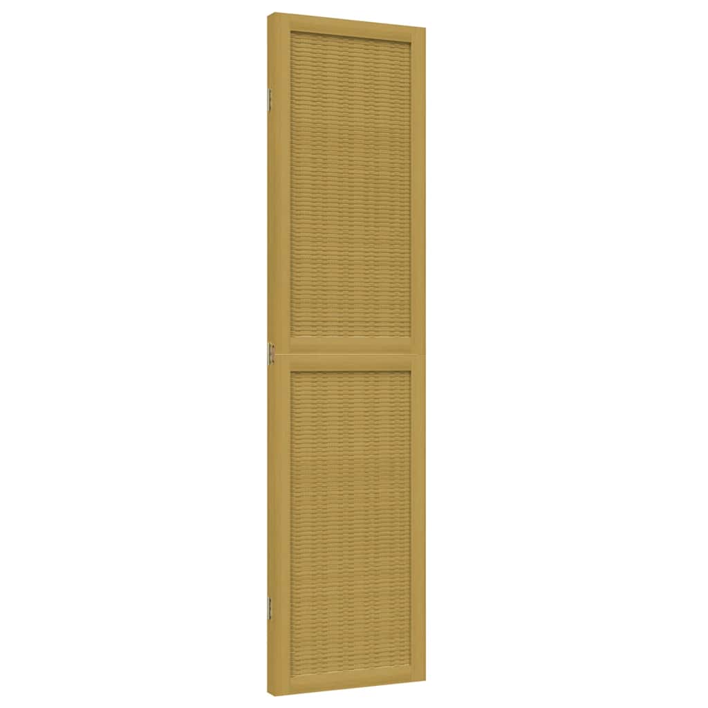 vidaXL 3-tlg. Raumteiler Braun Massivholz Paulownia