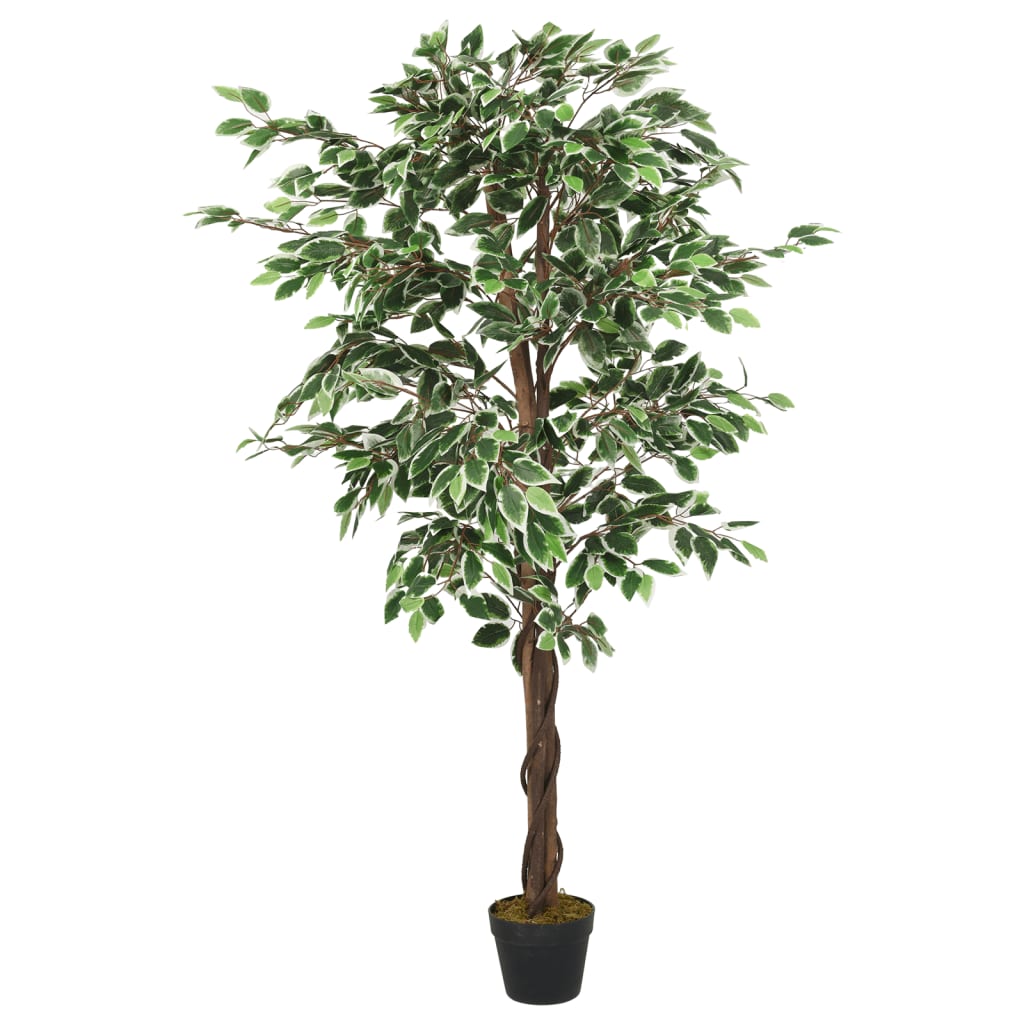 vidaXL Ficusbaum Künstlich 378 Blätter 80 cm Grün