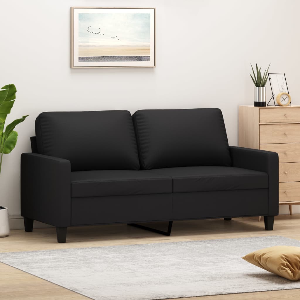 vidaXL Sessel Schwarz 60 cm Kunstleder
