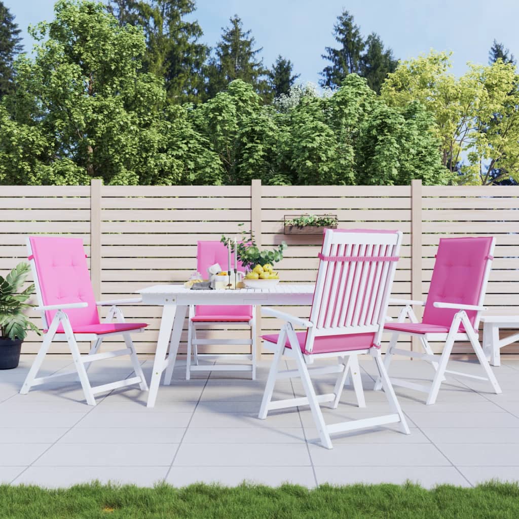 Gartenstuhlauflagen für Hochlehner 6 Stk. Anthrazit 120x50x3 cm