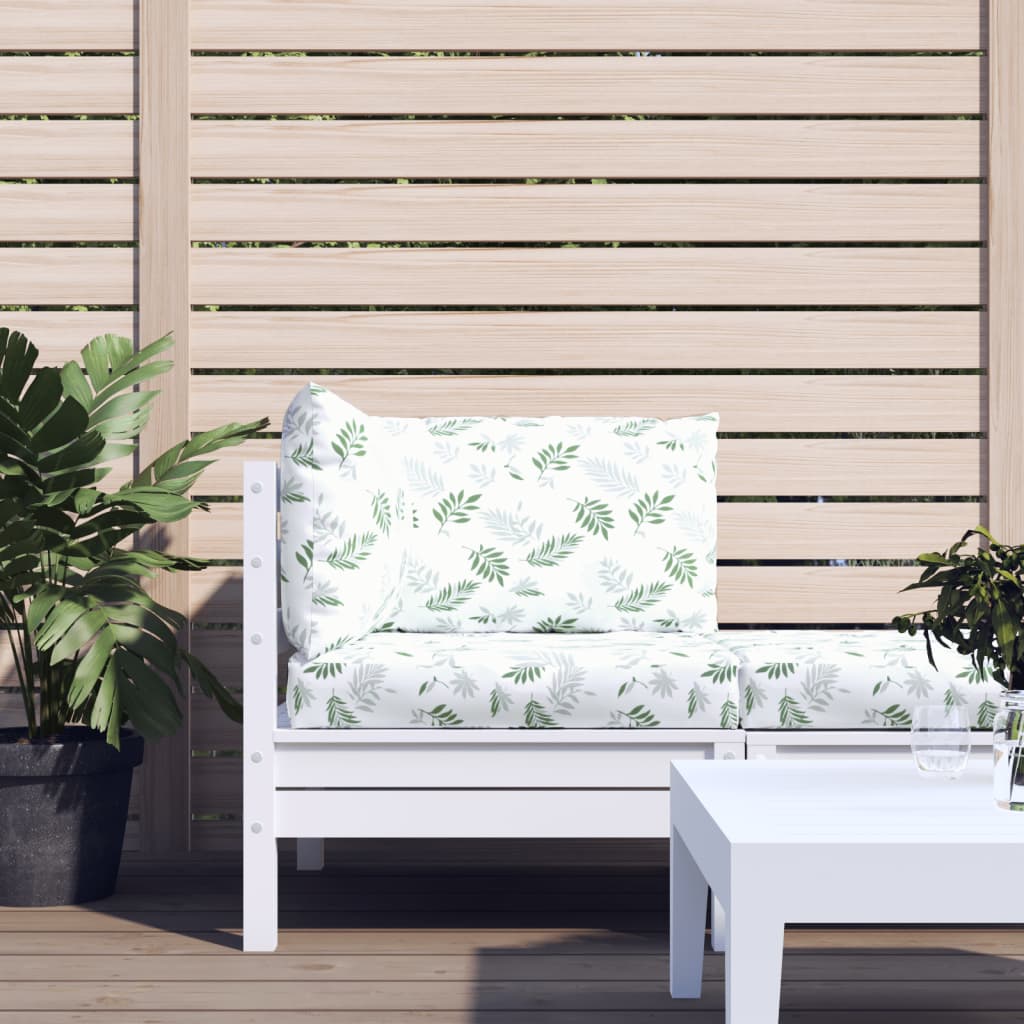 vidaXL Palettenkissen 2 Stk. Blau & Weiß Gestreift Oxford-Gewebe