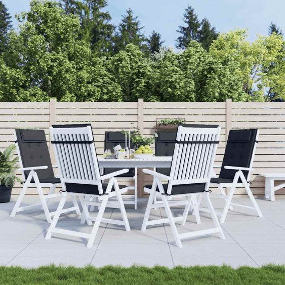 vidaXL Hochlehner-Auflagen 2 Stk. Anthrazit Oxford-Gewebe