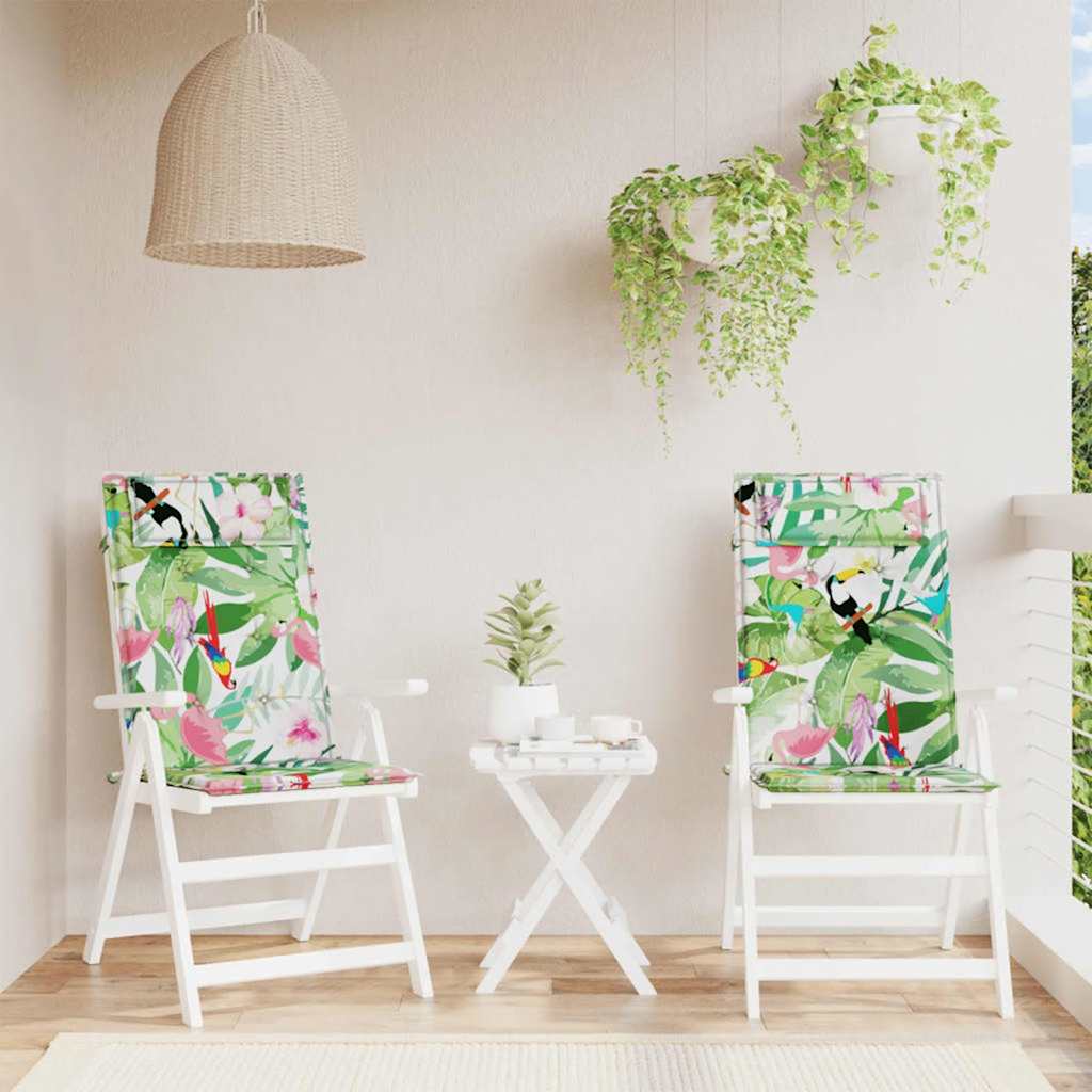 vidaXL Hochlehner-Auflagen 2 Stk. Anthrazit Oxford-Gewebe