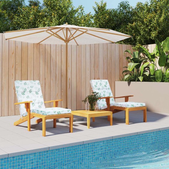 vidaXL Liegestuhl-Auflagen 2 Stk. Anthrazit Oxford-Gewebe