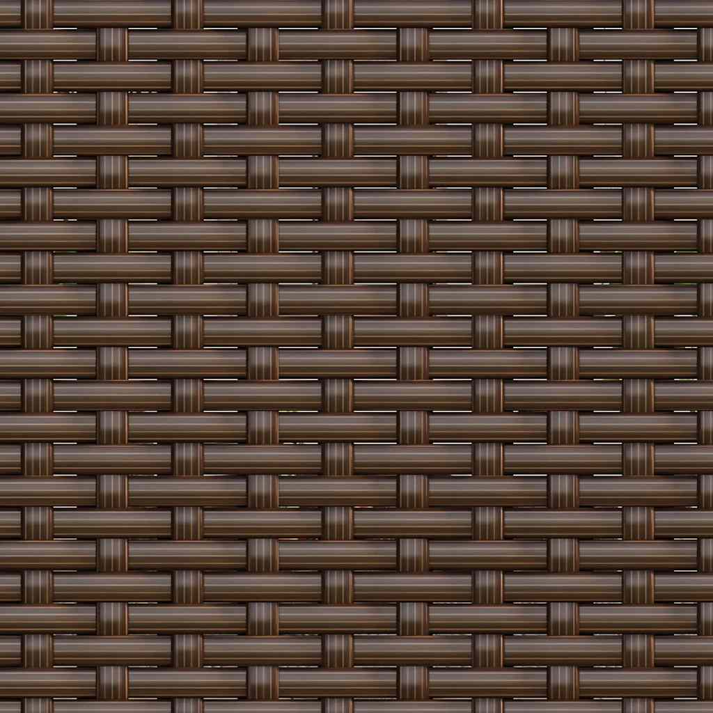 vidaXL Gartensofa 3-Sitzer mit Kissen Braun Poly Rattan