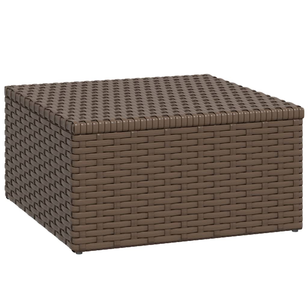 vidaXL Garten-Lounge-Set Braun Poly Rattan