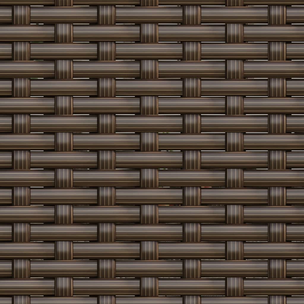 vidaXL 2-tlg. Garten-Lounge-Set mit Kissen Braun Poly Rattan