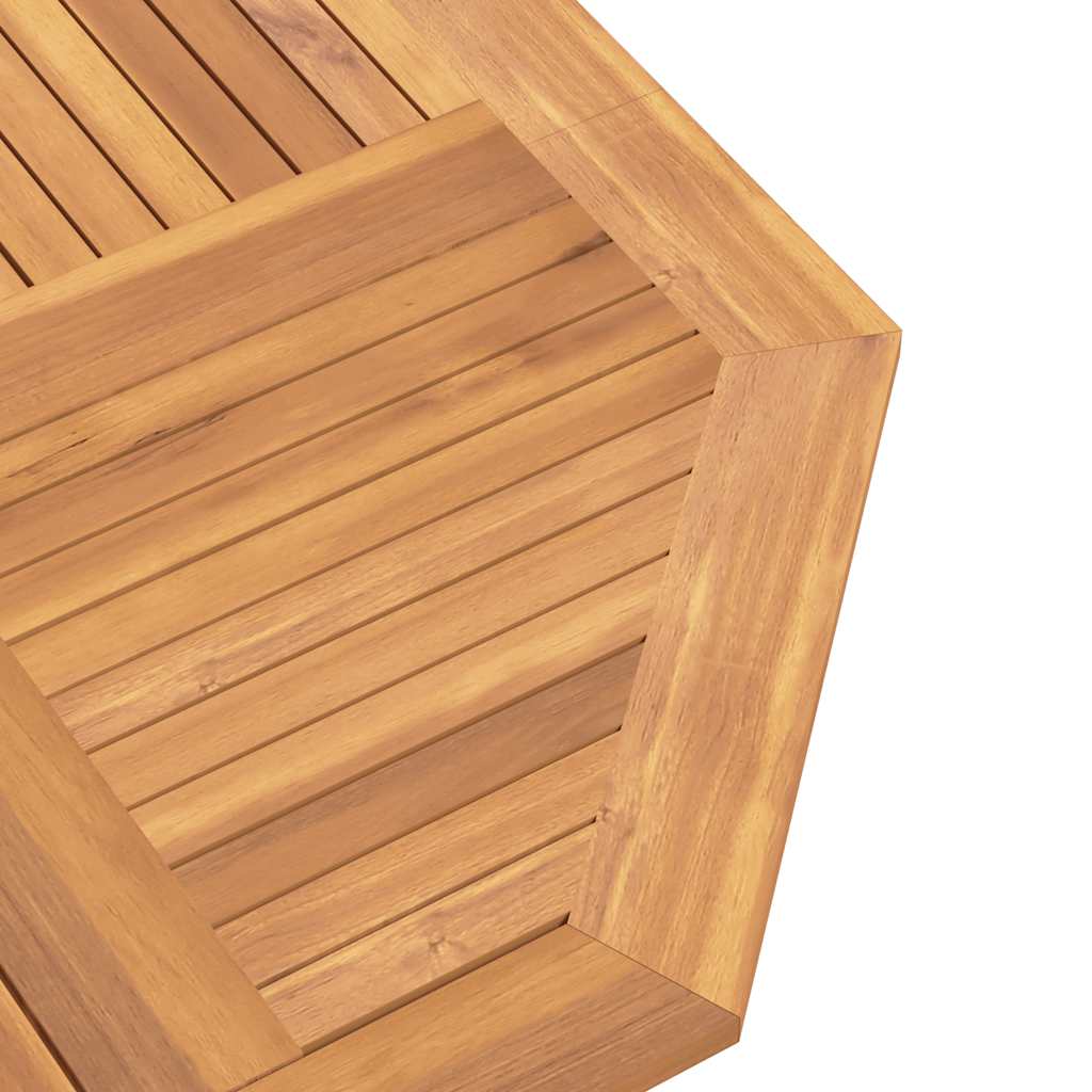 vidaXL Gartentisch Klappbar 110x110x75 cm Massivholz Teak