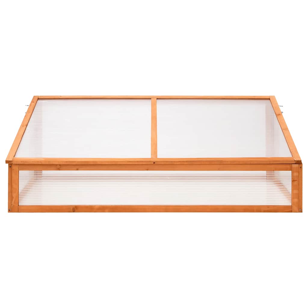 vidaXL Gewächshaus Orange 110x58,5x39 cm Tannenholz