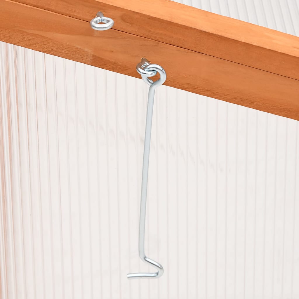 vidaXL Gewächshaus Orange 110x58,5x39 cm Tannenholz