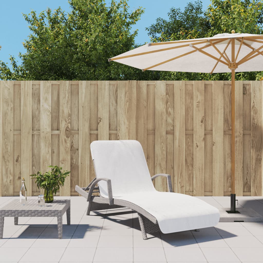 Strandtücher 4 Stk. Weiß 60x135 cm Stoff 400 GSM