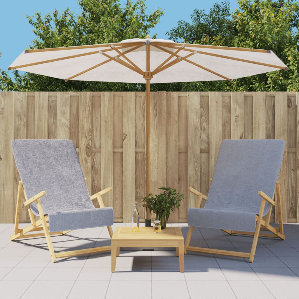 Strandtücher 4 Stk. Weiß 60x135 cm Stoff 400 GSM