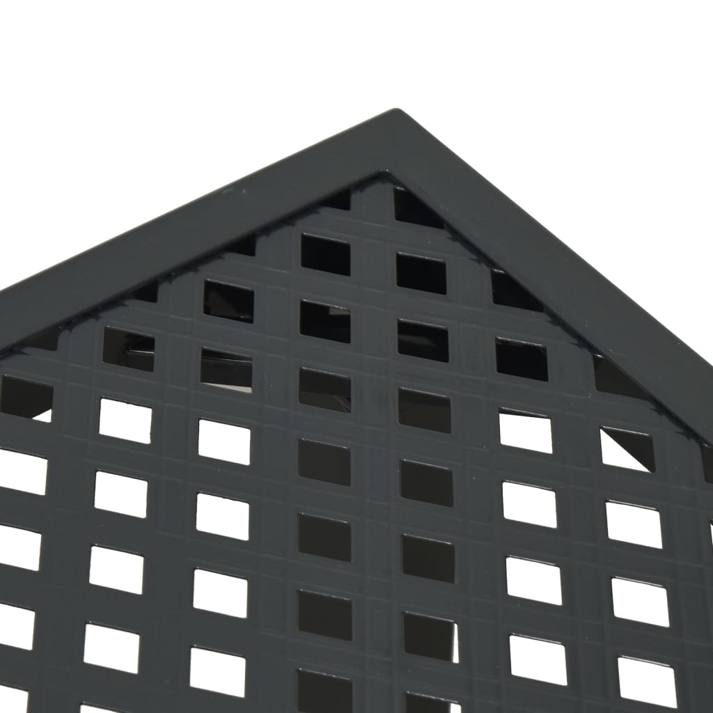 vidaXL Gartentisch Anthrazit 50x50x72 cm Stahl