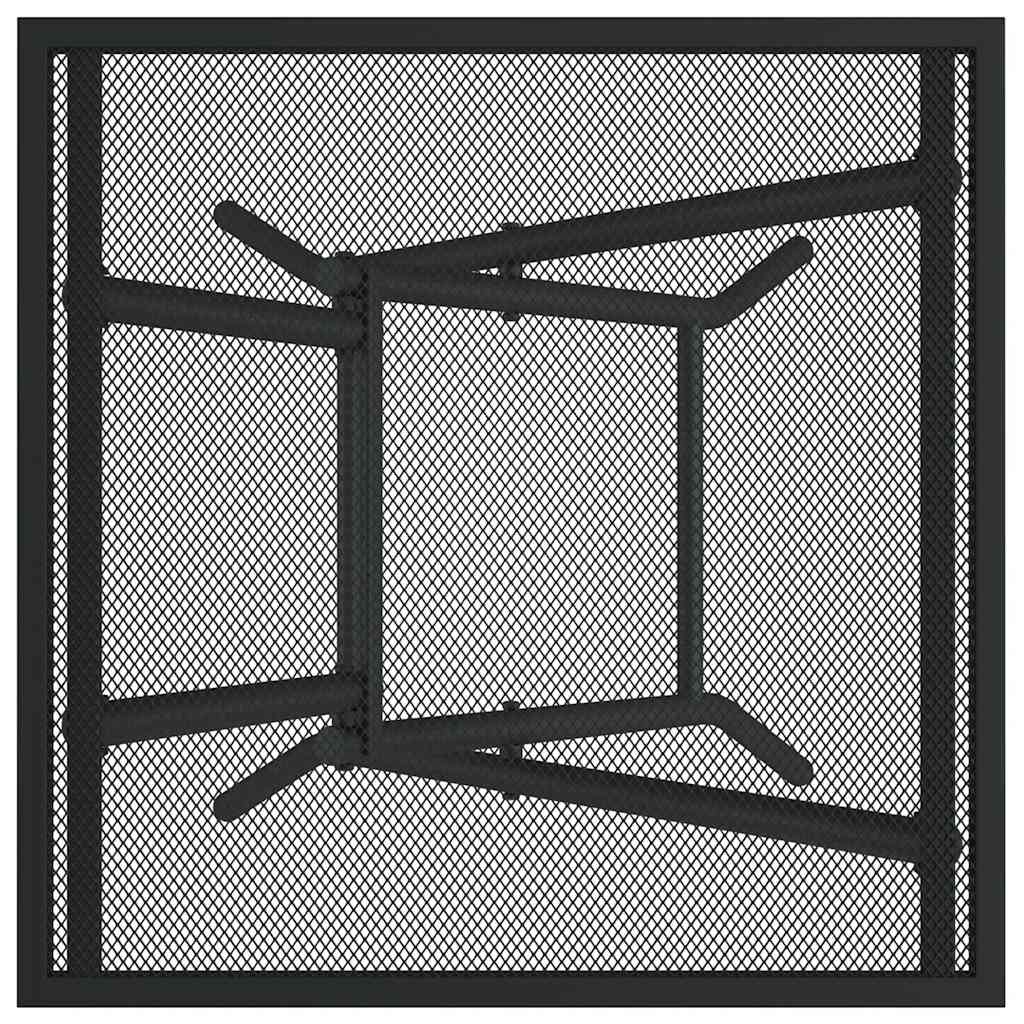 vidaXL Gartentisch Klappbar Anthrazit 50x50x72 cm Stahlgitter