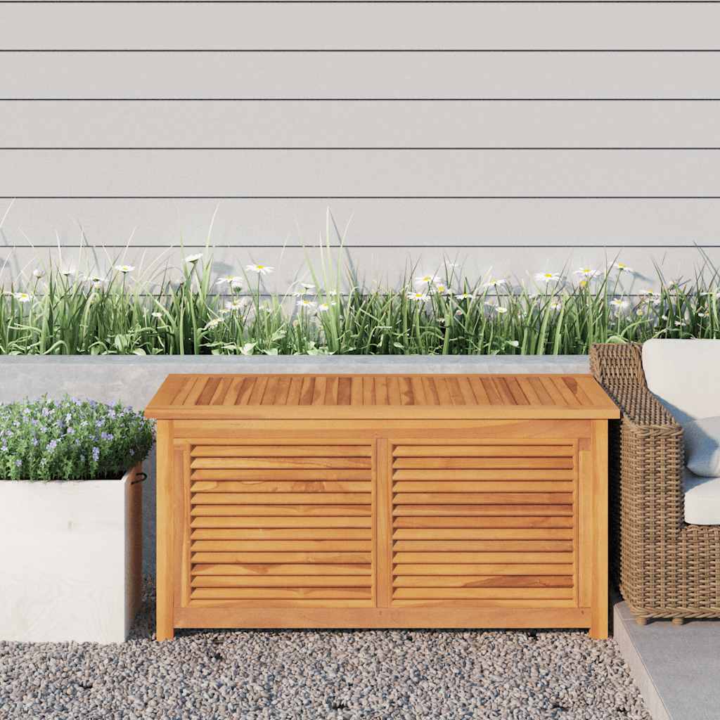 vidaXL Gartenbox mit Beutel 60x50x58 cm Massivholz Teak