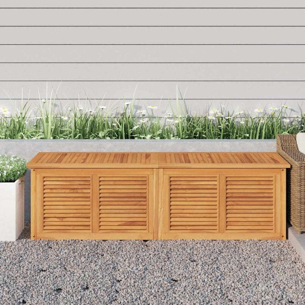 vidaXL Gartenbox mit Beutel 60x50x58 cm Massivholz Teak