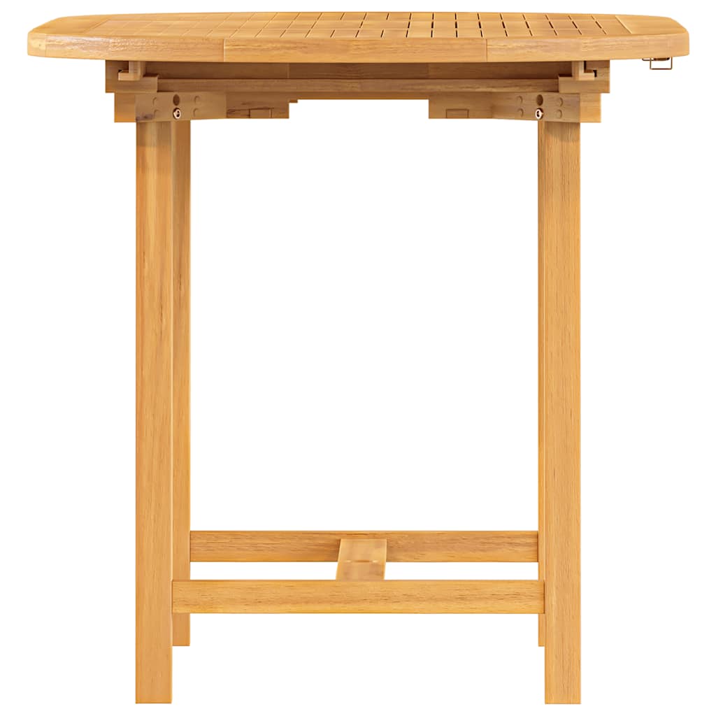 vidaXL Gartentisch Ausziehbar 110-160x80x75 cm Massivholz Teak