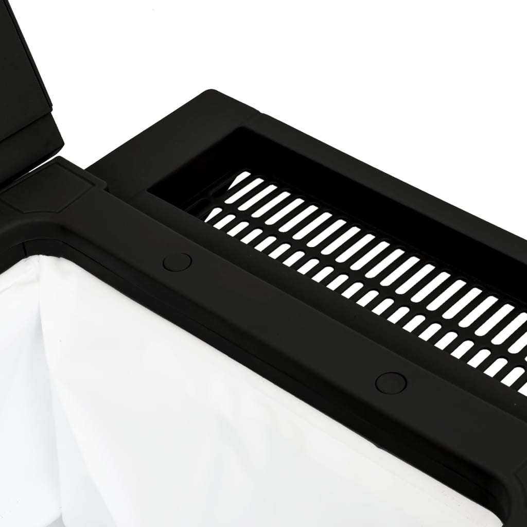 vidaXL 3-in-1 Servierwagen Schwarz Polypropylen