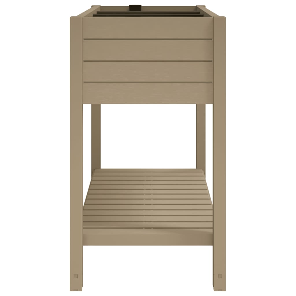 vidaXL Hochbeet Hellbraun 110x45x79 cm Polypropylen