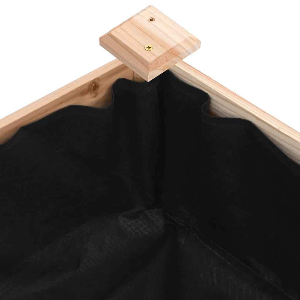 vidaXL Hochbeet mit Einsatz 120x45x25 cm Massivholz Tanne