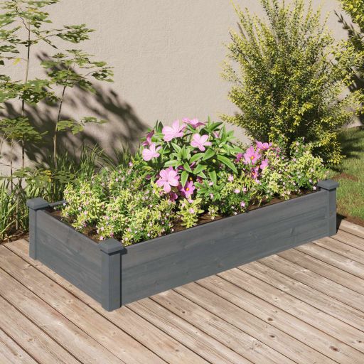 vidaXL Hochbeet mit Einsatz 120x45x25 cm Massivholz Tanne