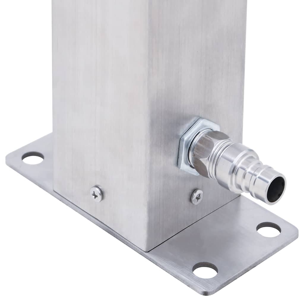 vidaXL Wassersäule für den Garten 40 cm Edelstahl Quadratisch