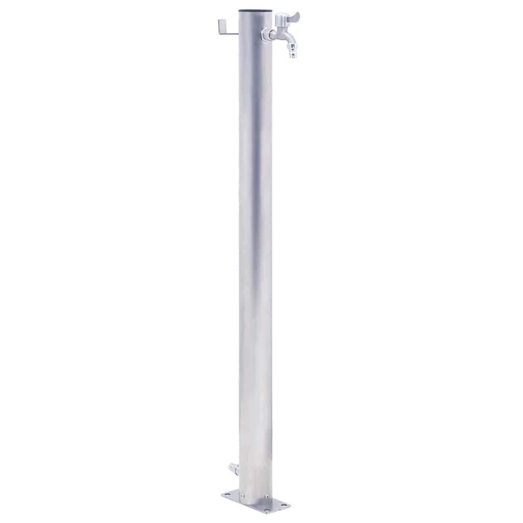 vidaXL Wassersäule für den Garten 40 cm Edelstahl Quadratisch