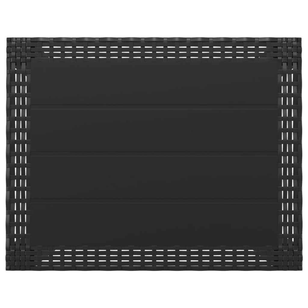 vidaXL Gartentisch Anthrazit 59x47x40 cm PP